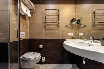 Фото номера Двухместный номер с 1 кроватью или 2 отдельными кроватями Отель Rius Hotel г. Львов 33