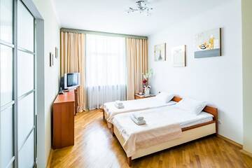 Фото номера Апартаменты с 2 спальнями и панорамным видом Апартаменты Apartment on Arkhipenka with Panorama View г. Львов 12