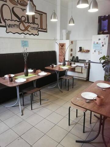 Фото номера Общий 8-местный номер для мужчин Хостелы Kava Hostel г. Львов 9