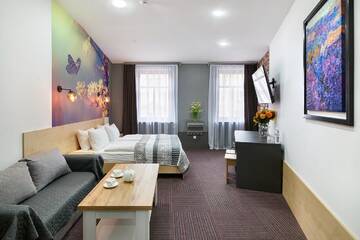 Фото номера Двухместный номер «Комфорт» с 1 кроватью Отель Etude Hotel г. Львов 6