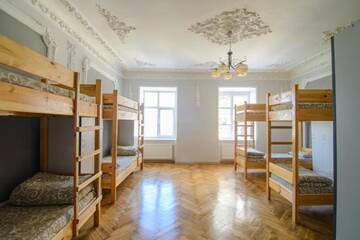 Фото номера Односпальная кровать в общем номере с 4 кроватями Хостелы Premium Hostel г. Львов 7