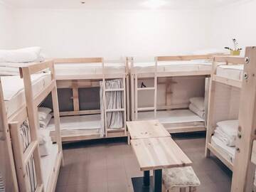 Фото номера Кровать в общем 8-местном номере для мужчин и женщин Хостелы AntiHostel Forrest г. Львов 9
