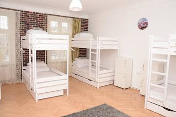 Фото номера Кровать в общем 8-местном номере Хостелы Free People Hostel г. Львов 2