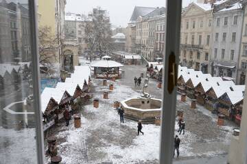 Фото номера Кровать в общем 8-местном номере Хостелы Free People Hostel г. Львов 3