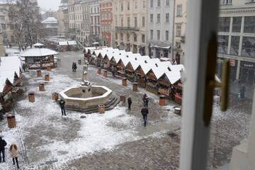 Фото номера Кровать в общем 8-местном номере Хостелы Free People Hostel г. Львов 6
