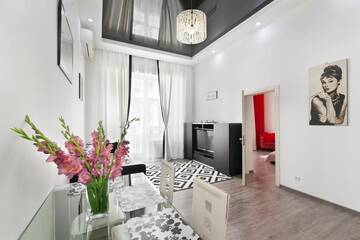 Фото номера Апартаменты с 1 спальней Апартаменты BV Apartments Black&amp;White г. Львов 17