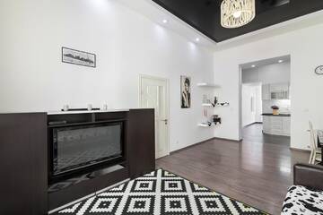 Фото номера Апартаменты с 1 спальней Апартаменты BV Apartments Black&amp;White г. Львов 4
