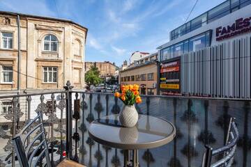 Фото номера Апартаменты с 2 спальнями Апартаменты Two bedrooms Kotlyarska г. Львов 23
