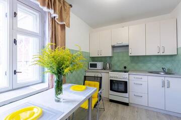 Фото номера Апартаменты с 2 спальнями Апартаменты Two-Bedroom Apartment near Airport and Victoria Gardens, Pivdenniy-Expo г. Львов 30