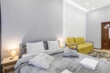 Фото номера Апартаменты с 1 спальней Апартаменты Chornovola blue apartment г. Львов 42