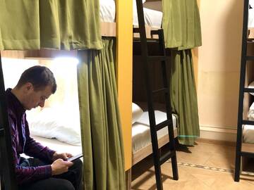 Фото номера Кровать в общем 8-местном номере Хостелы COMPASS Station Hostel г. Львов 4