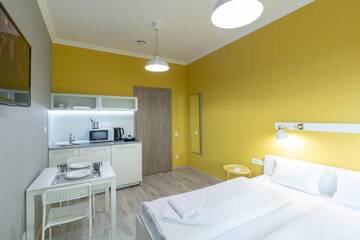 Фото номера Стандартный двухместный номер с 1 кроватью Апарт-отели Opera Passage Apart Hotel г. Львов 4