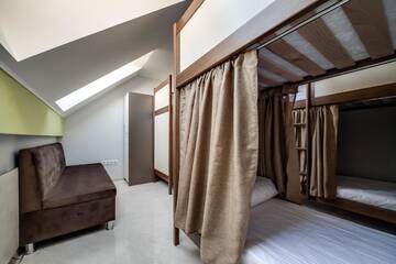 Фото номера Односпальная кровать в общем номере с 6 кроватями Хостелы Ostriv Hostel г. Львов 2
