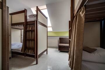 Фото номера Односпальная кровать в общем номере с 6 кроватями Хостелы Ostriv Hostel г. Львов 6