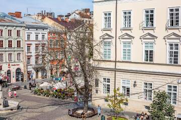 Фото номера Апартаменты с 1 спальней Апартаменты OnLviv Apartments 18 Rynok Square (14) г. Львов 18