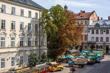 Фото номера Апартаменты с 1 спальней Апартаменты OnLviv Apartments 18 Rynok Square (14) г. Львов 16