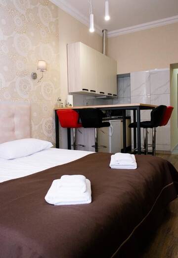 Фото номера Апартаменты-студио Апарт-отели Mini Hotel Barvy Lvova on Kostyushka St. г. Львов 10