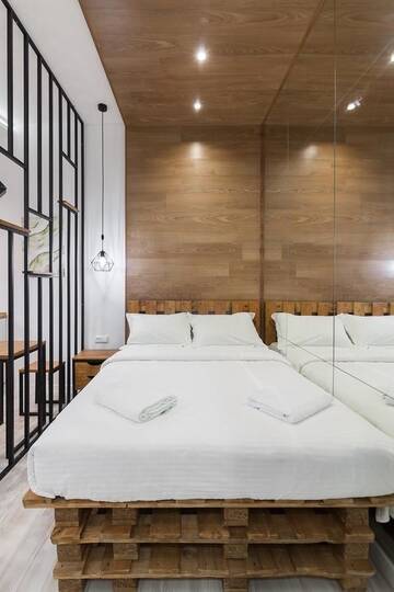 Фото номера Апартаменты с 1 спальней Апартаменты Loft-studio on Tamanska 8 г. Львов 11