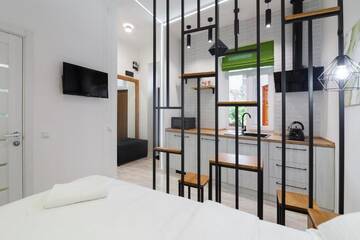 Фото номера Апартаменты с 1 спальней Апартаменты Loft-studio on Tamanska 8 г. Львов 18