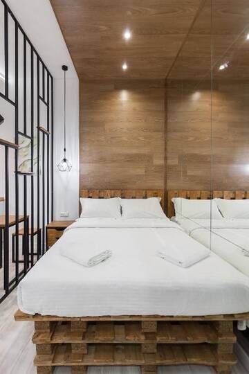 Фото номера Апартаменты с 1 спальней Апартаменты Loft-studio on Tamanska 8 г. Львов 20