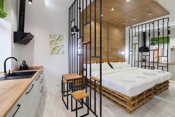 Фото номера Апартаменты с 1 спальней Апартаменты Loft-studio on Tamanska 8 г. Львов 25