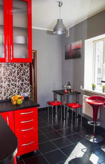 Фото номера Апартаменты с 1 спальней Апартаменты Modern Red Apartment г. Львов 21