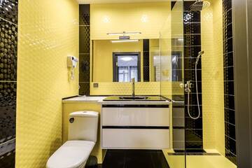Фото номера Апартаменты с 1 спальней Апартаменты Balabana Yellow Apartment г. Львов 14